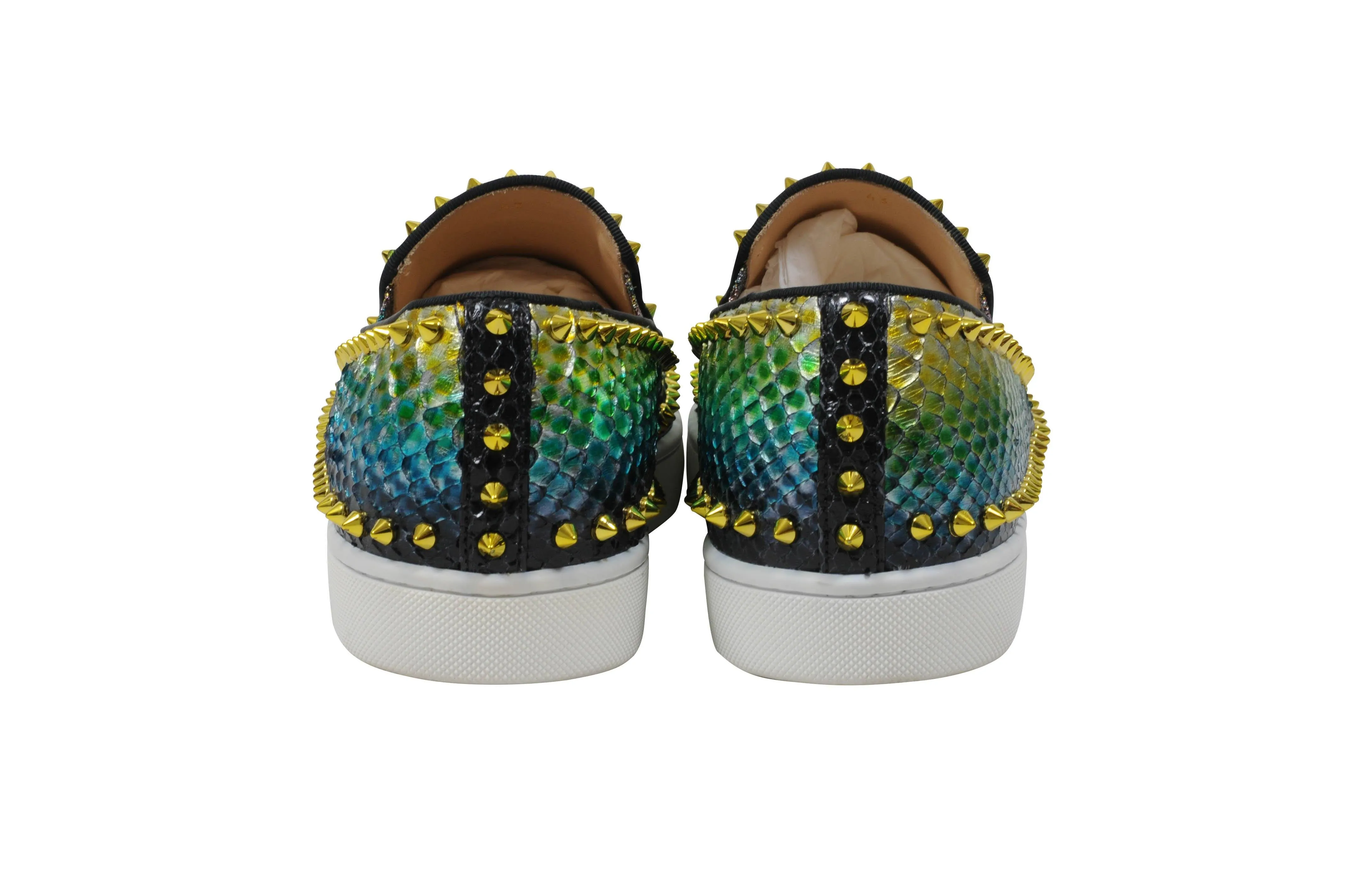 Multi Color Python Snake Pik Pik Roller Boat Slip On Sneakers