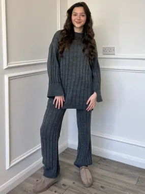 Naia Knitted Co-Ord - Grey