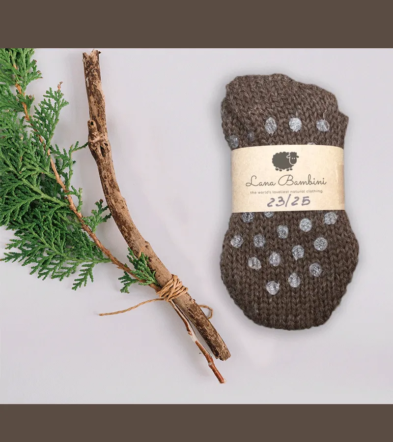 Nico Wool Slipper Socks by Lana Bambini