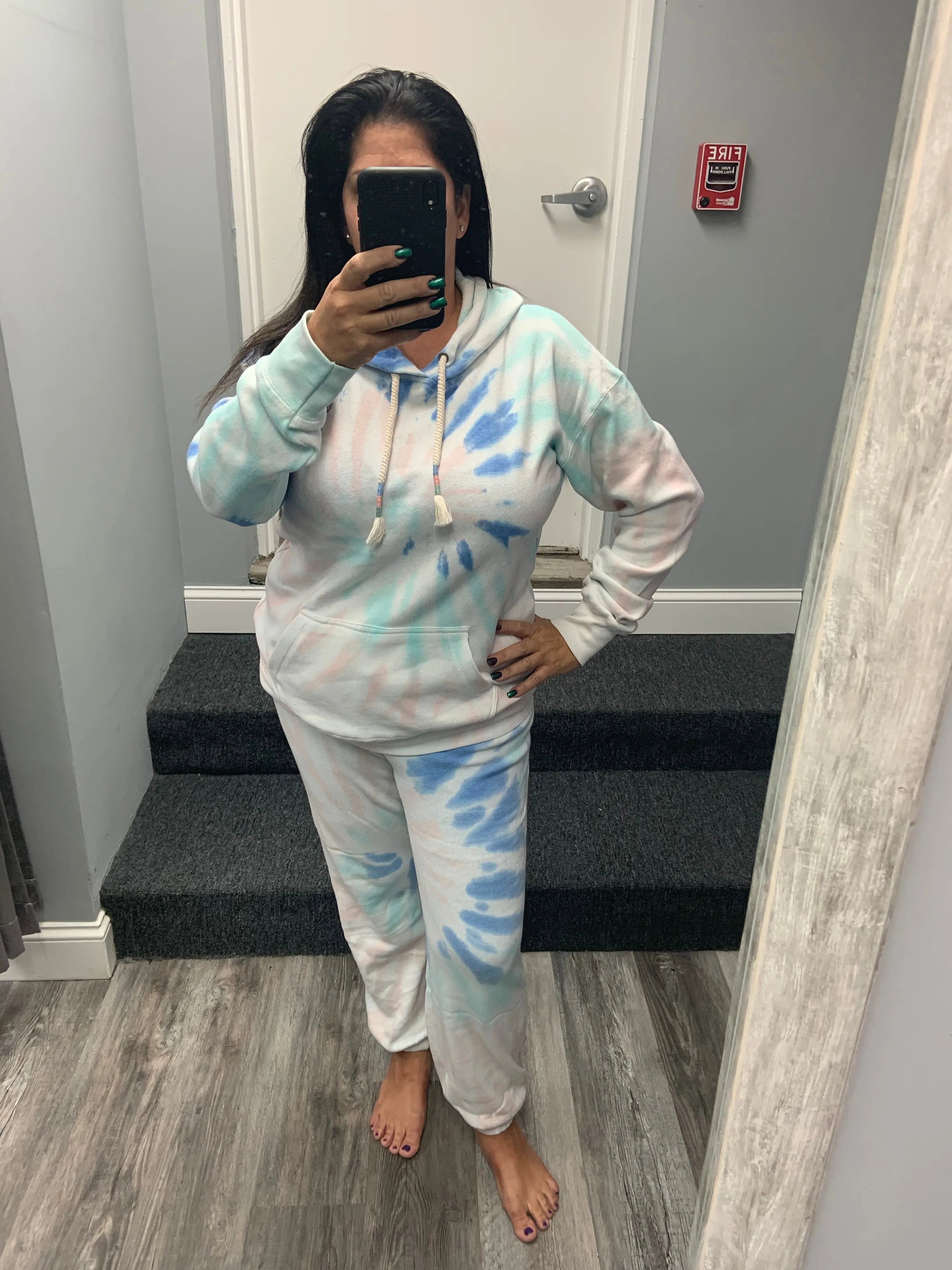 Ocean Drive Coastal Reef Tiedye Burnout Jogger