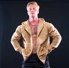 Olympia Full Zip Hoodie Tan