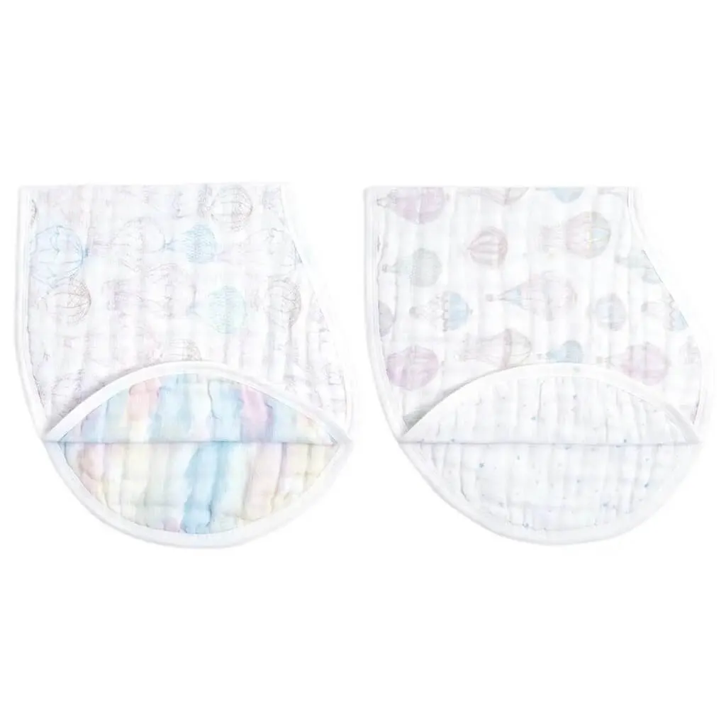 Organic Burpy Bib 2 Pack Above the Clouds