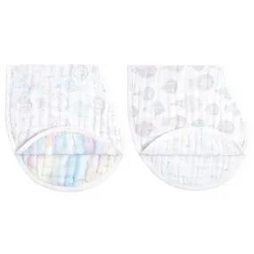 Organic Burpy Bib 2 Pack Above the Clouds