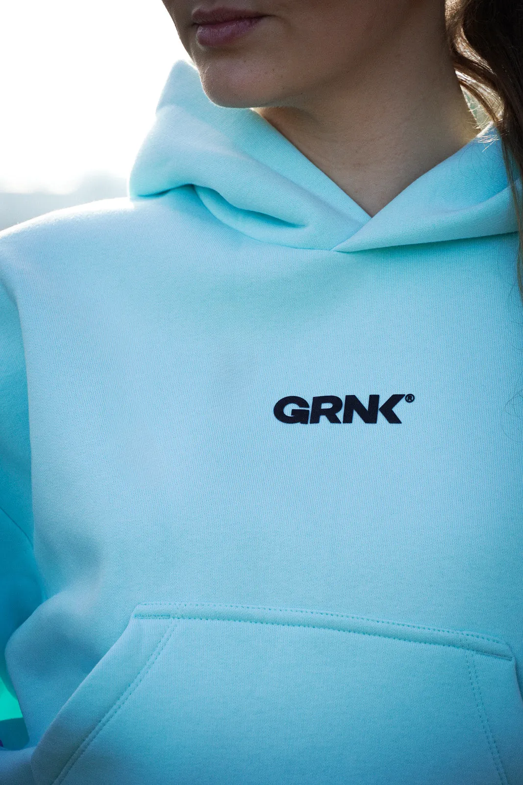Oversized Cropped Hoodie - GRNK - Core Edition (Island Paradise)