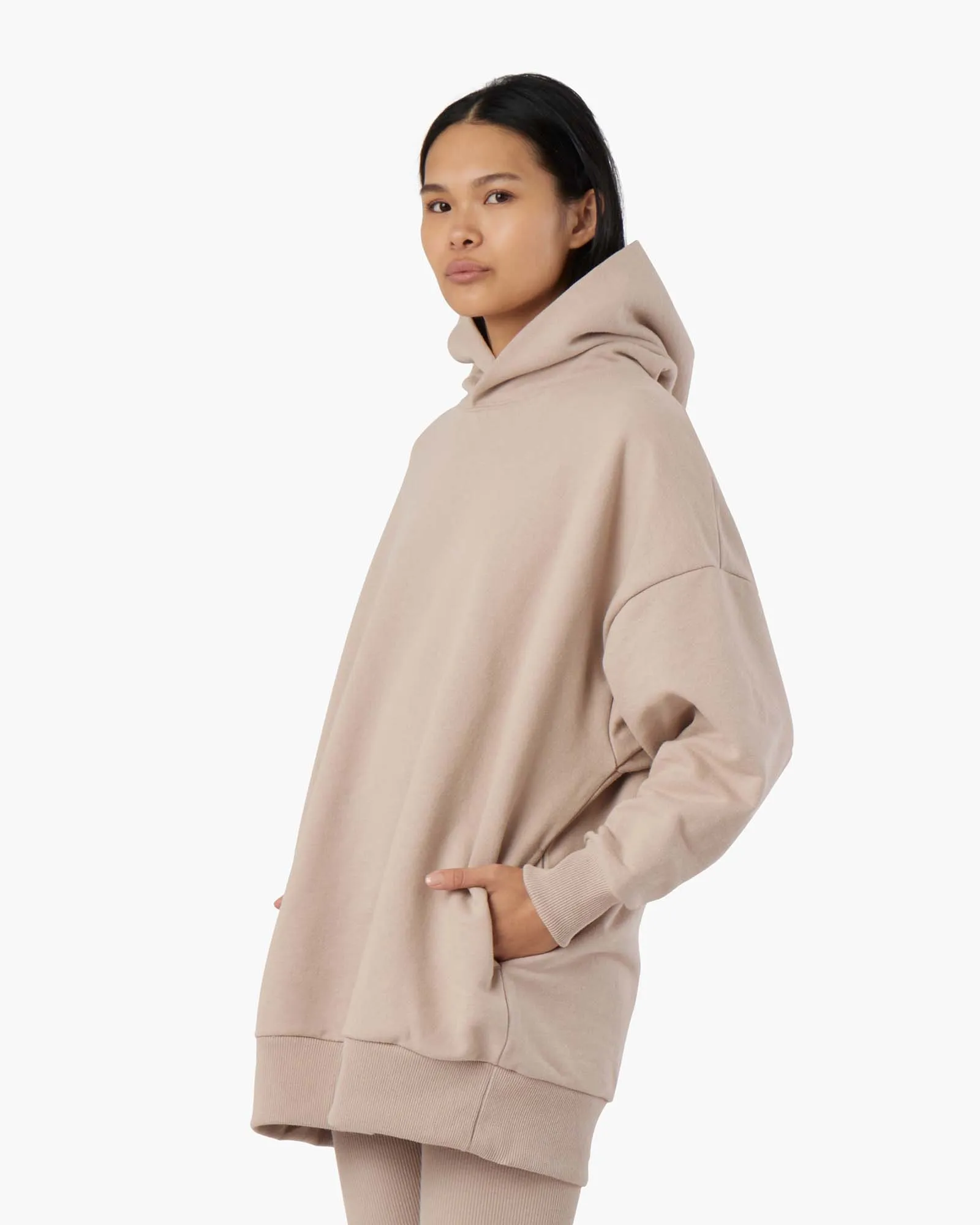 Oversized Hoodie - Sandy Taupe