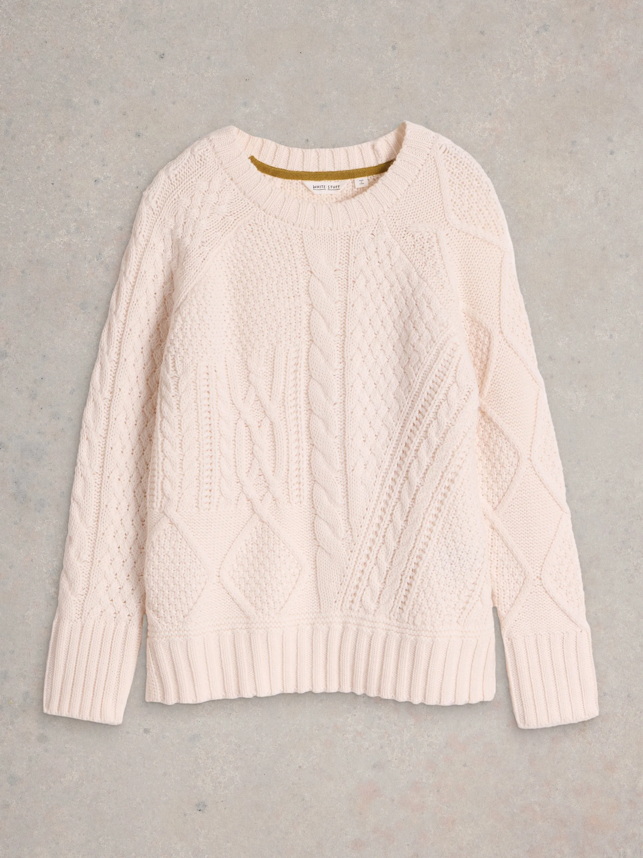 Patchwork Cable Jumper