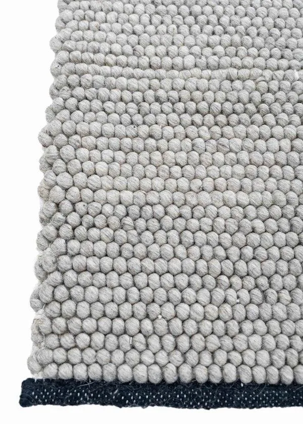 Pebble & Braid - Charcoal Runner for Bedroom/Living Area/Home with Anti Slip Backing