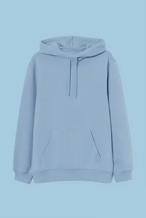 Plain Sky Blue Hoodie