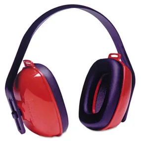 Qm24  Three-position Earmuffs, 25 Db Nrr, Red/black