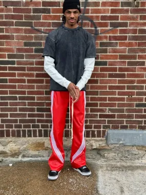 RFRM leather joggers (Red)