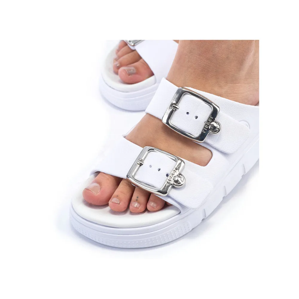 Rieker Ladies EVA Buckle Trim Backless Sandal