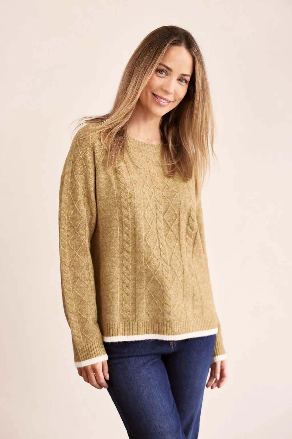 See Saw Cable Knit Sweater