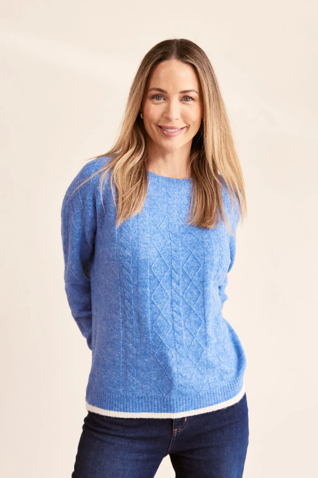 See Saw Cable Knit Sweater