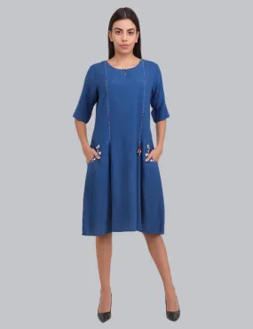 Shift Dress in cotton linen