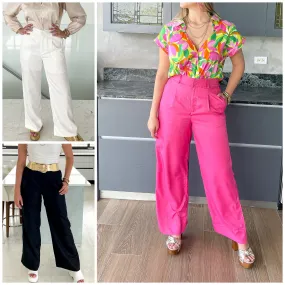 SLIM STRAIGHT SUIT PANTS