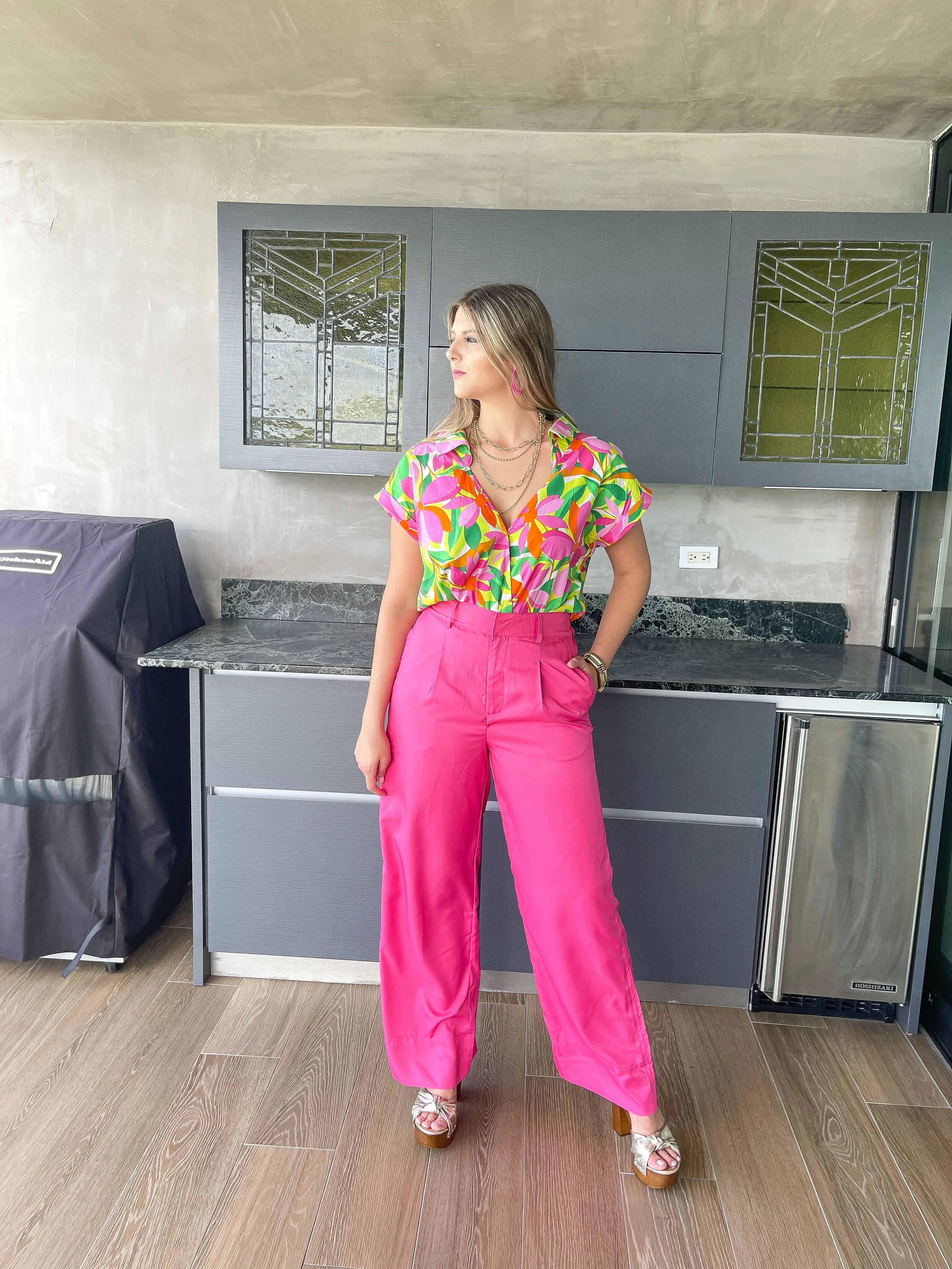 SLIM STRAIGHT SUIT PANTS