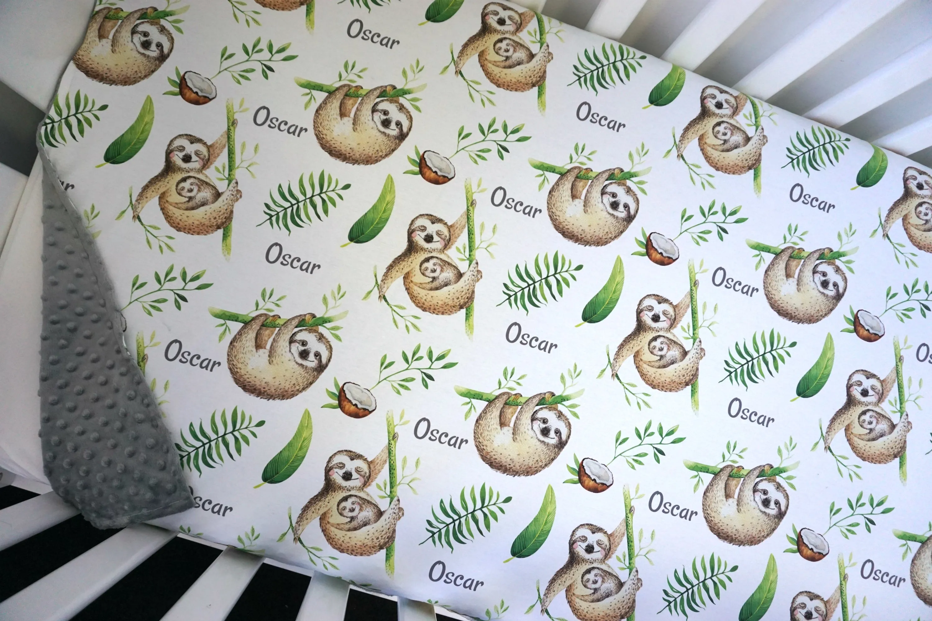 Sloth Birth Announcement Set