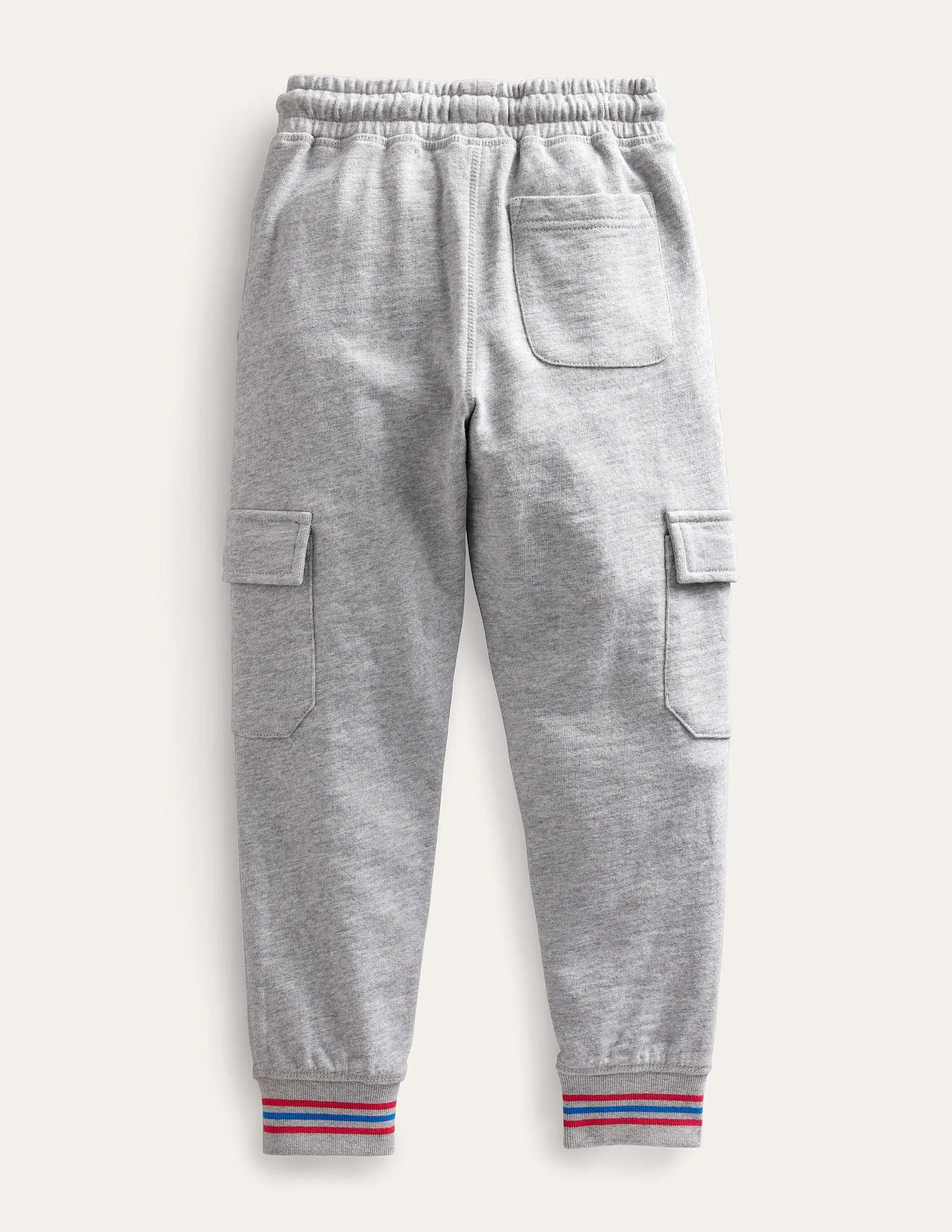 Slub Cargo Joggers-Grey Marl