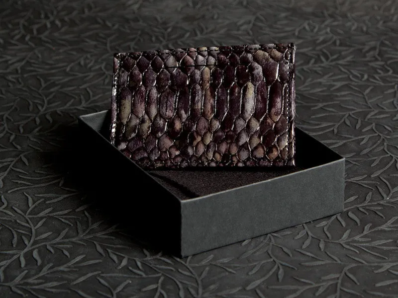 Snakeskin Slip Wallet