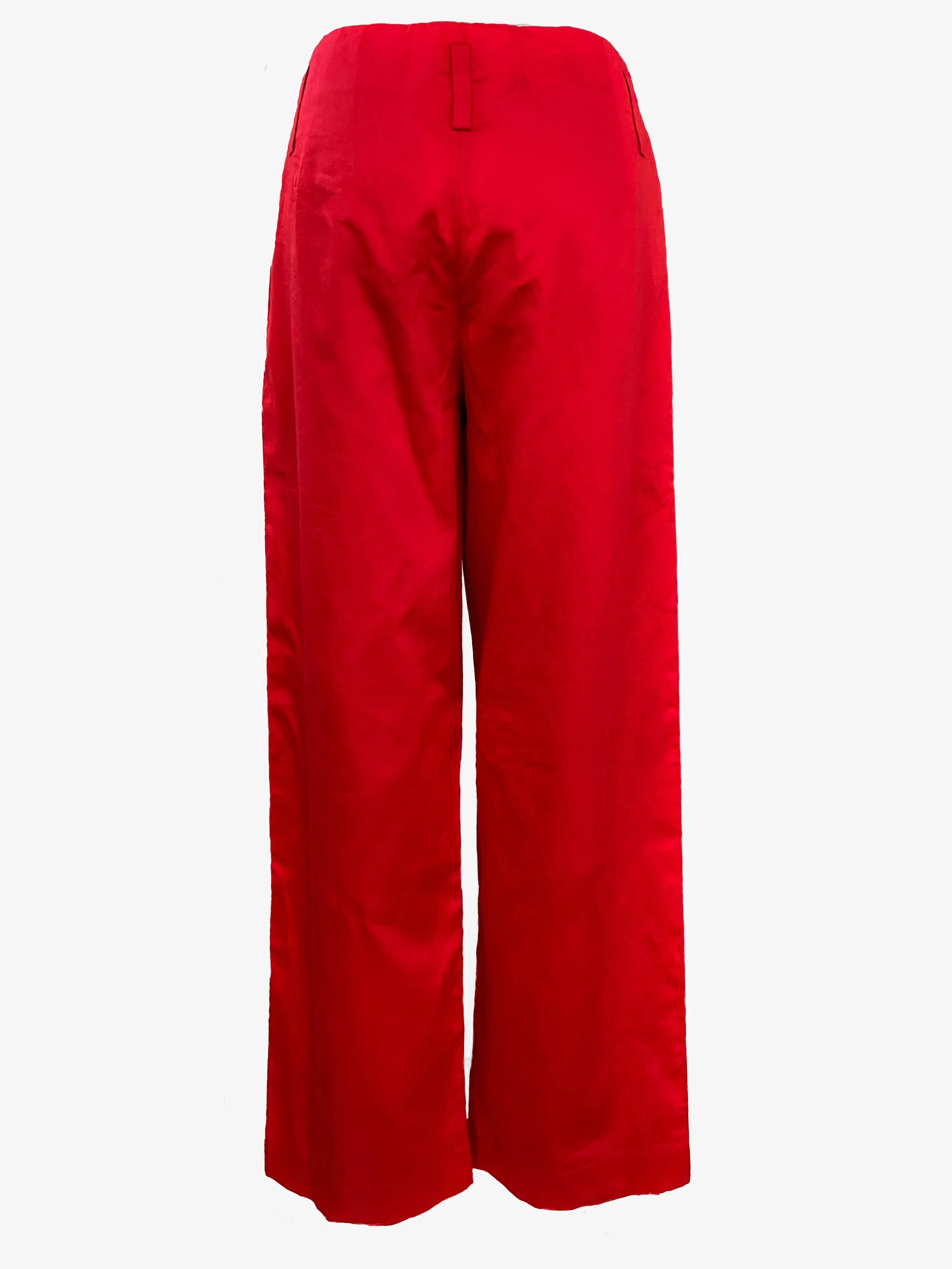 Solid Red Pants