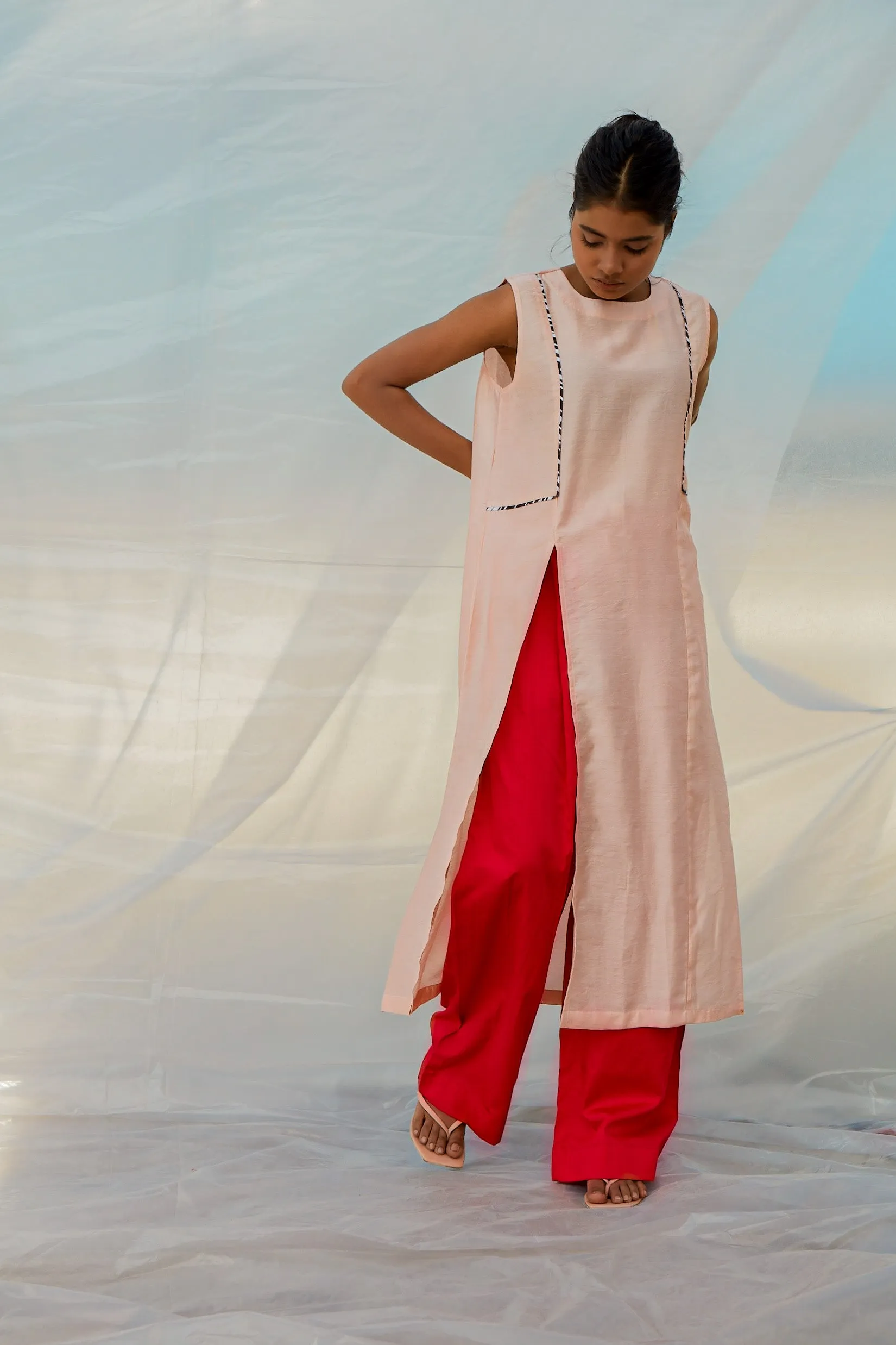 Solid Red Pants