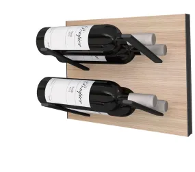 STACT Premier L-type Wine Rack - Oak & Black