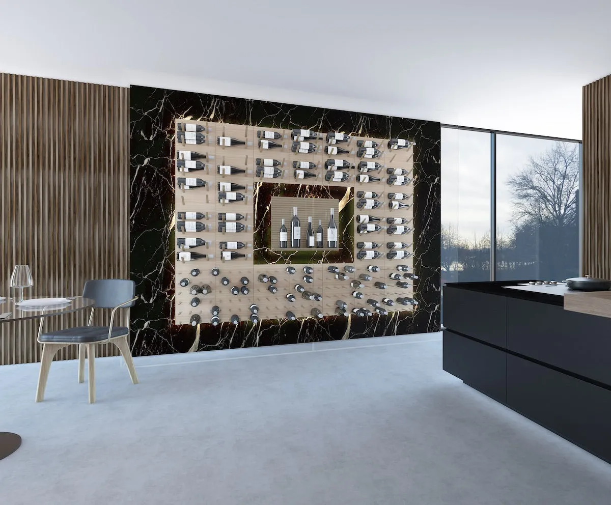 STACT Premier L-type Wine Rack - Oak & Bronze