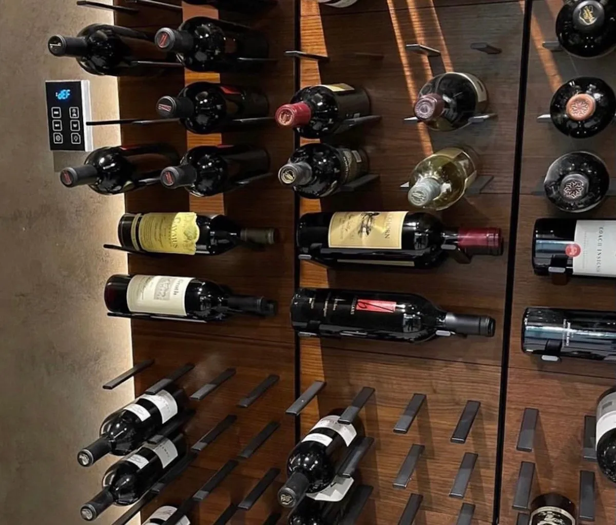STACT Premier L-type Wine Rack - Walnut & Black