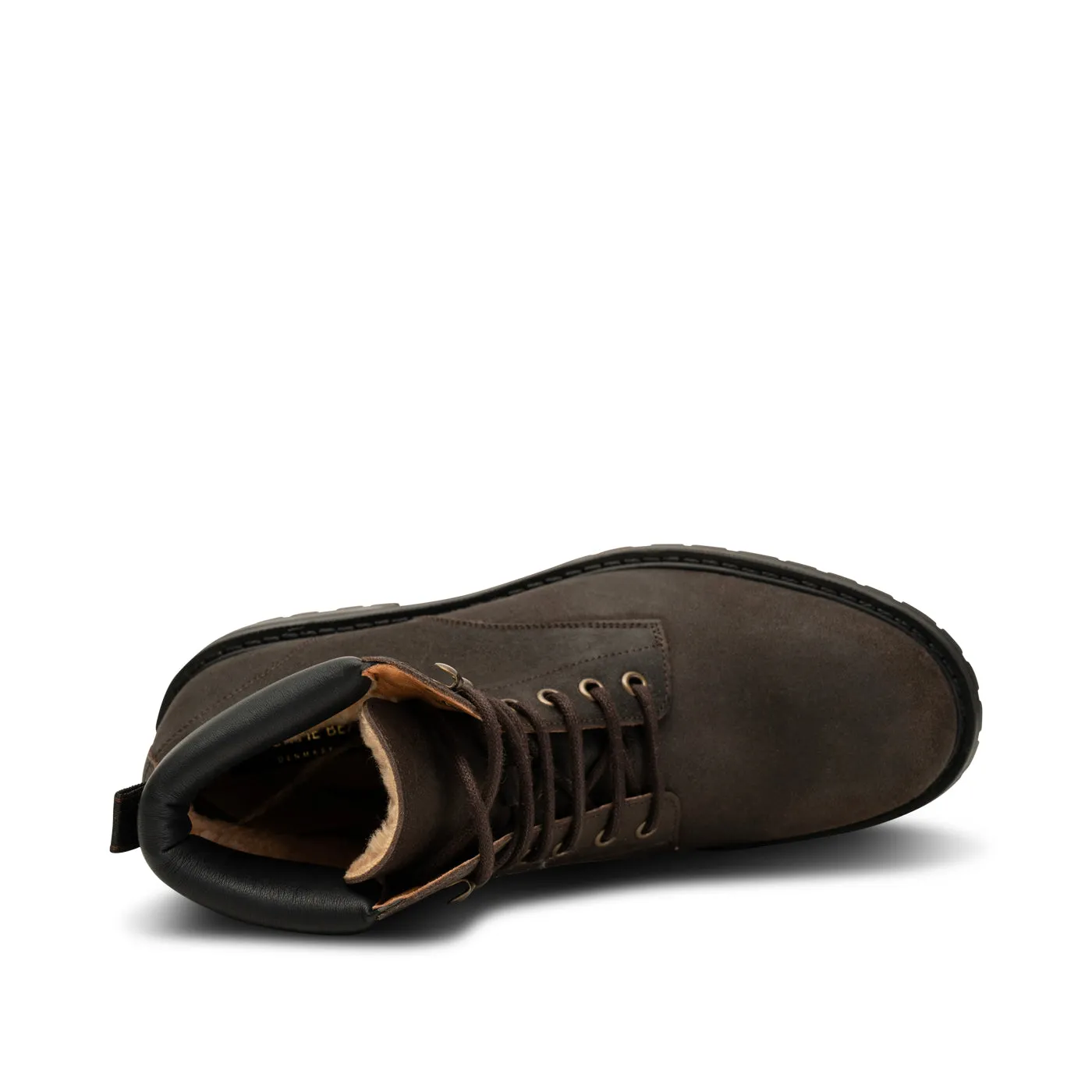 Stellan Lace Up Boot Suede - BROWN