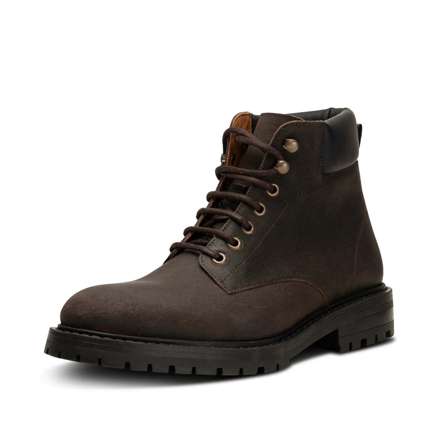 Stellan Lace Up Boot Suede - BROWN