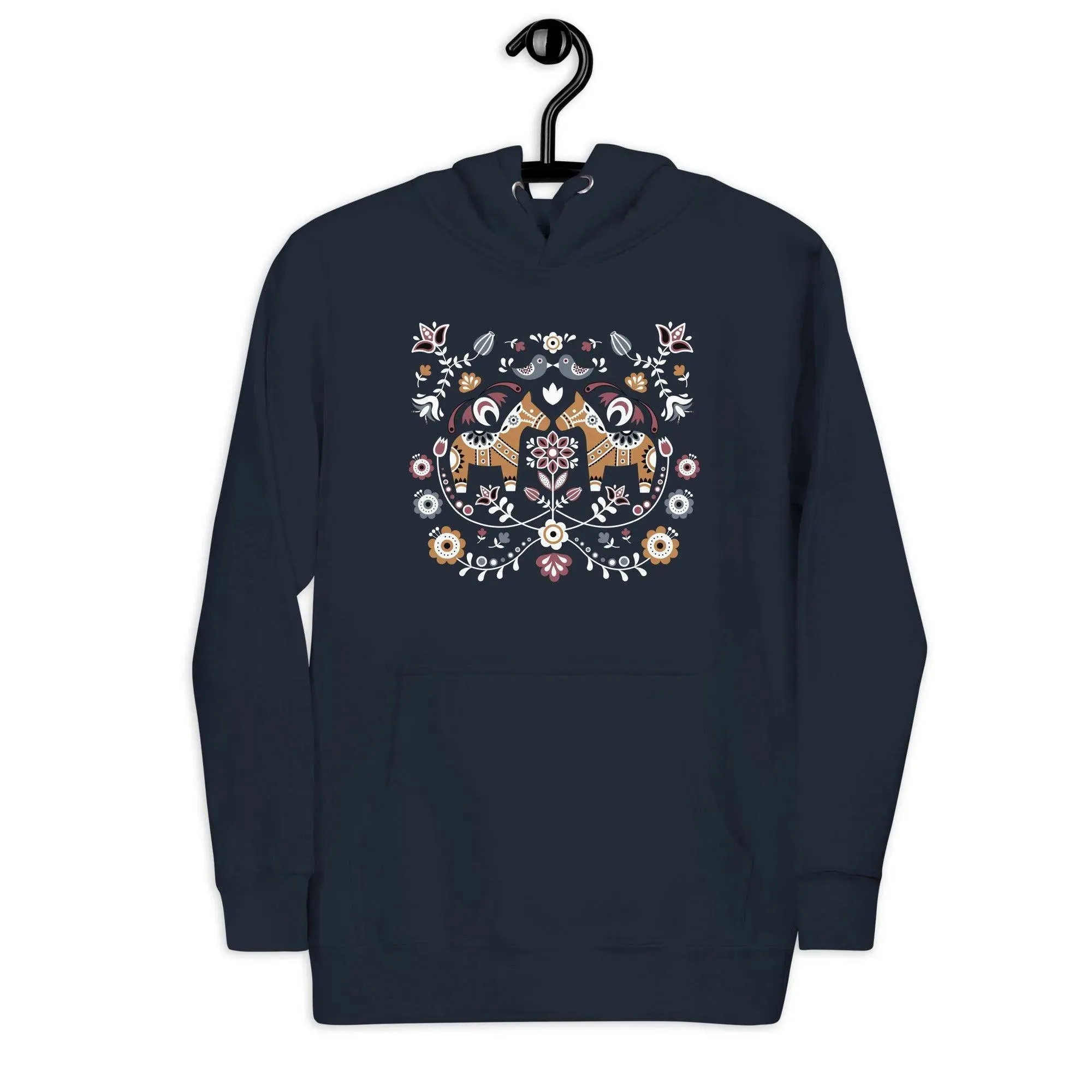 Swedish Dala Horse Hoodie