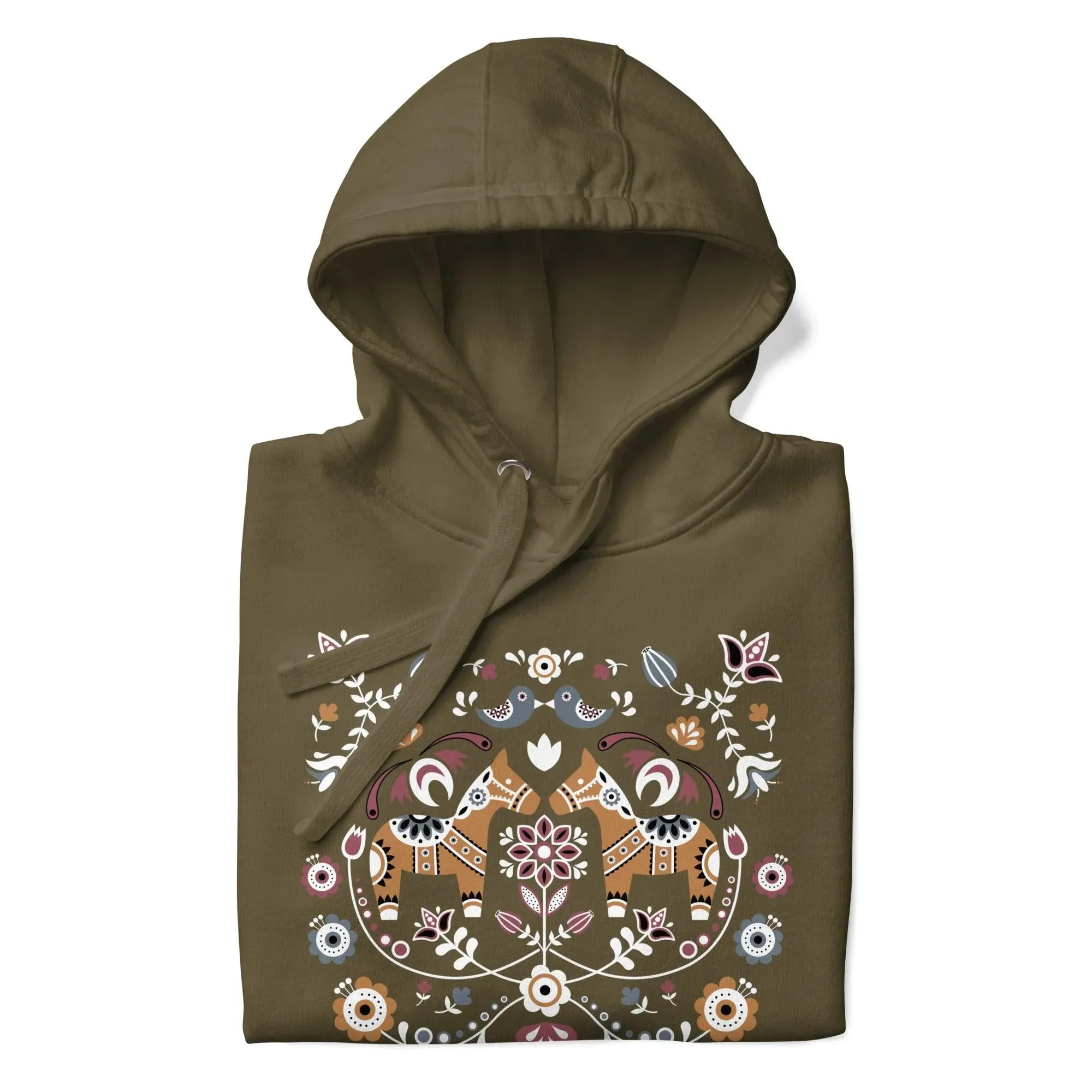 Swedish Dala Horse Hoodie