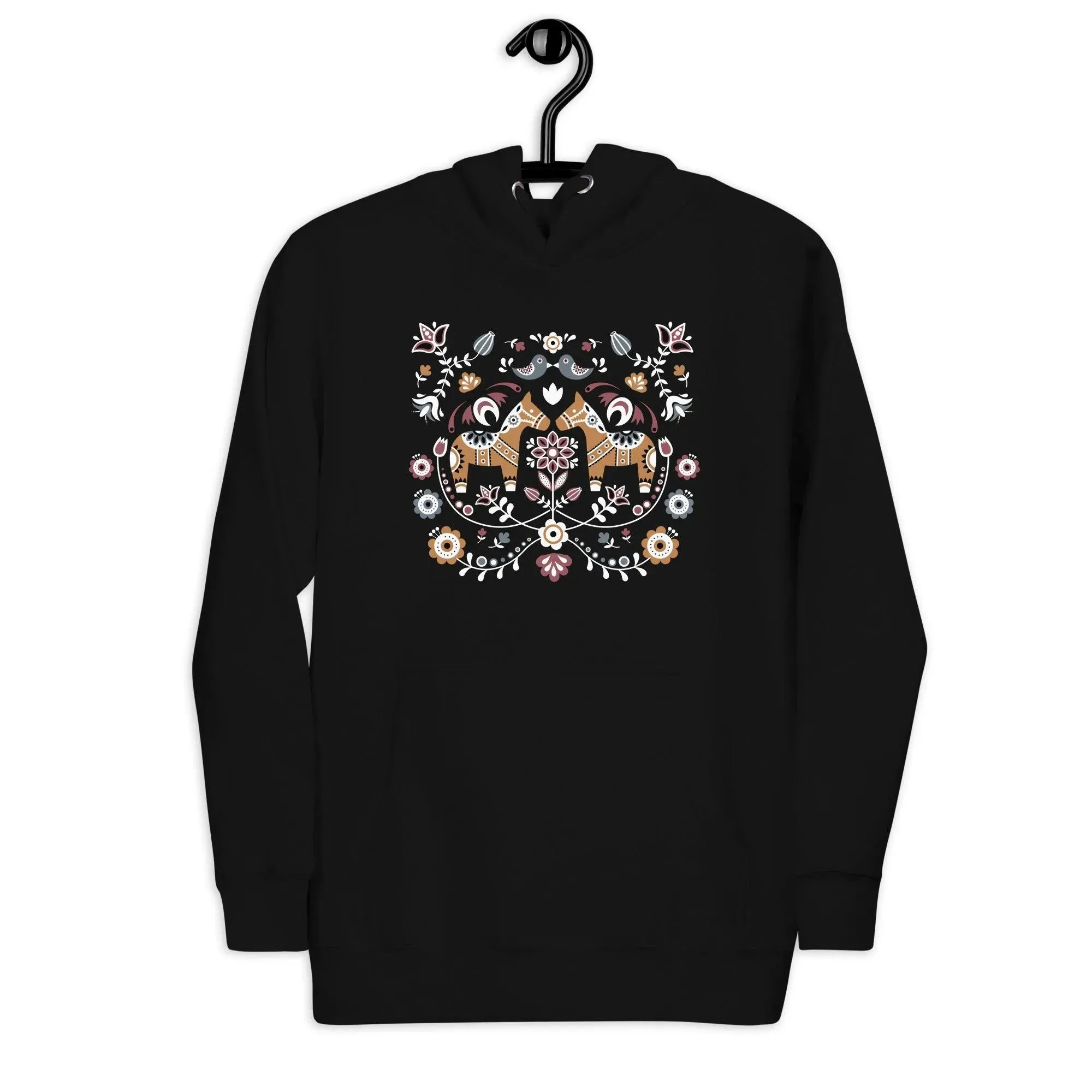 Swedish Dala Horse Hoodie