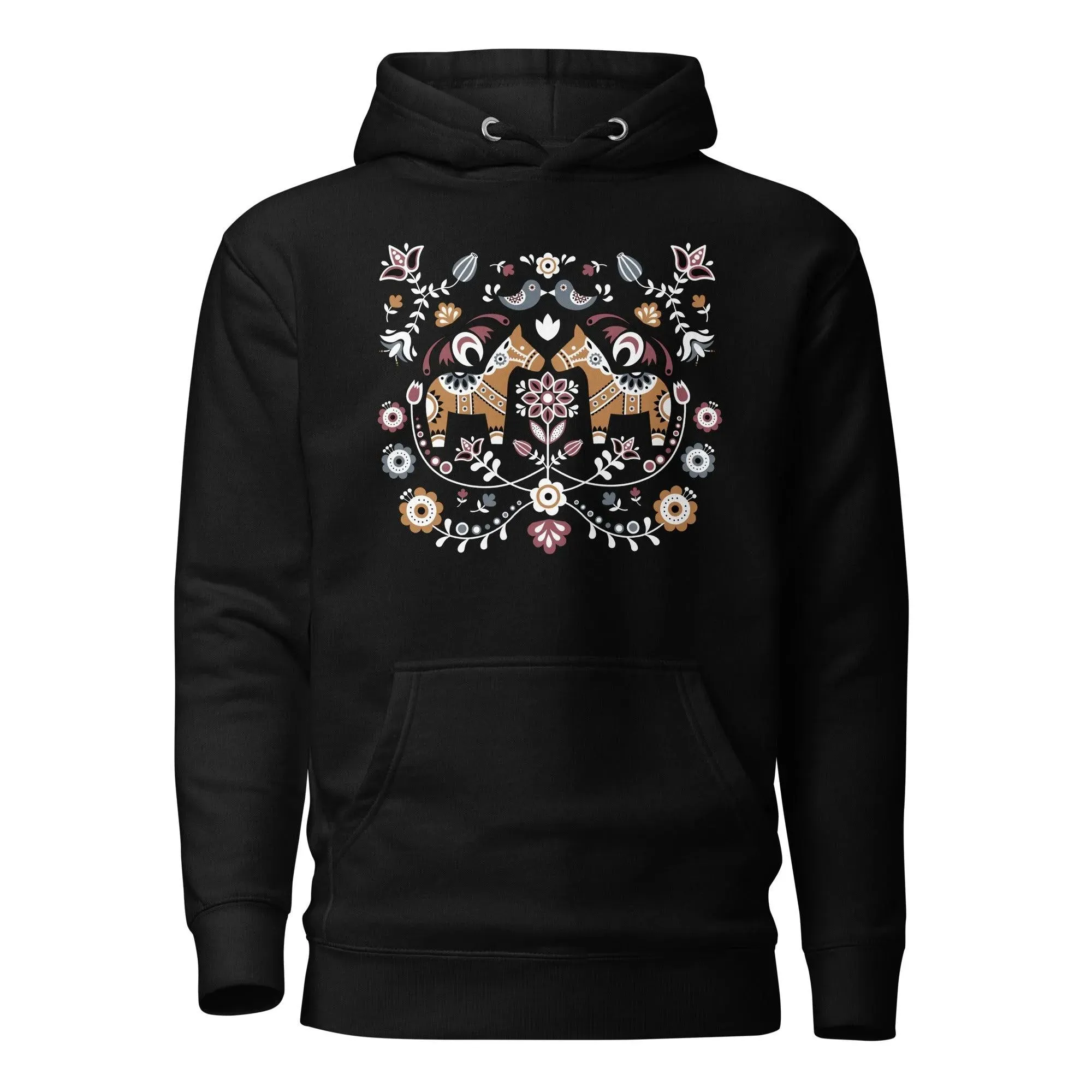 Swedish Dala Horse Hoodie