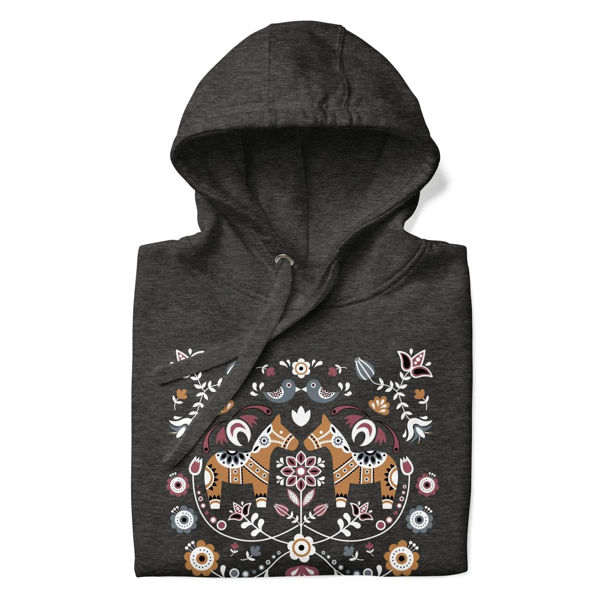 Swedish Dala Horse Hoodie