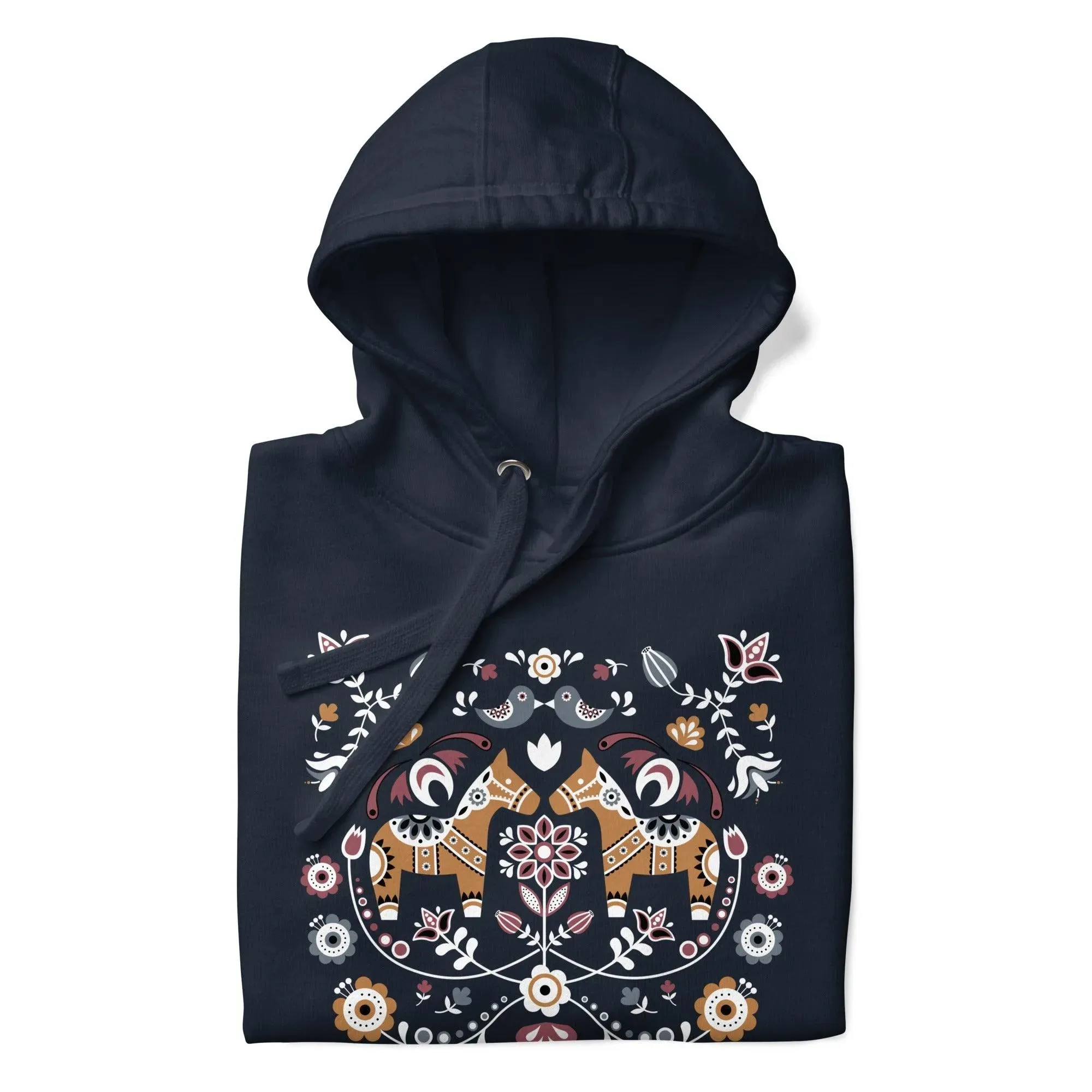 Swedish Dala Horse Hoodie