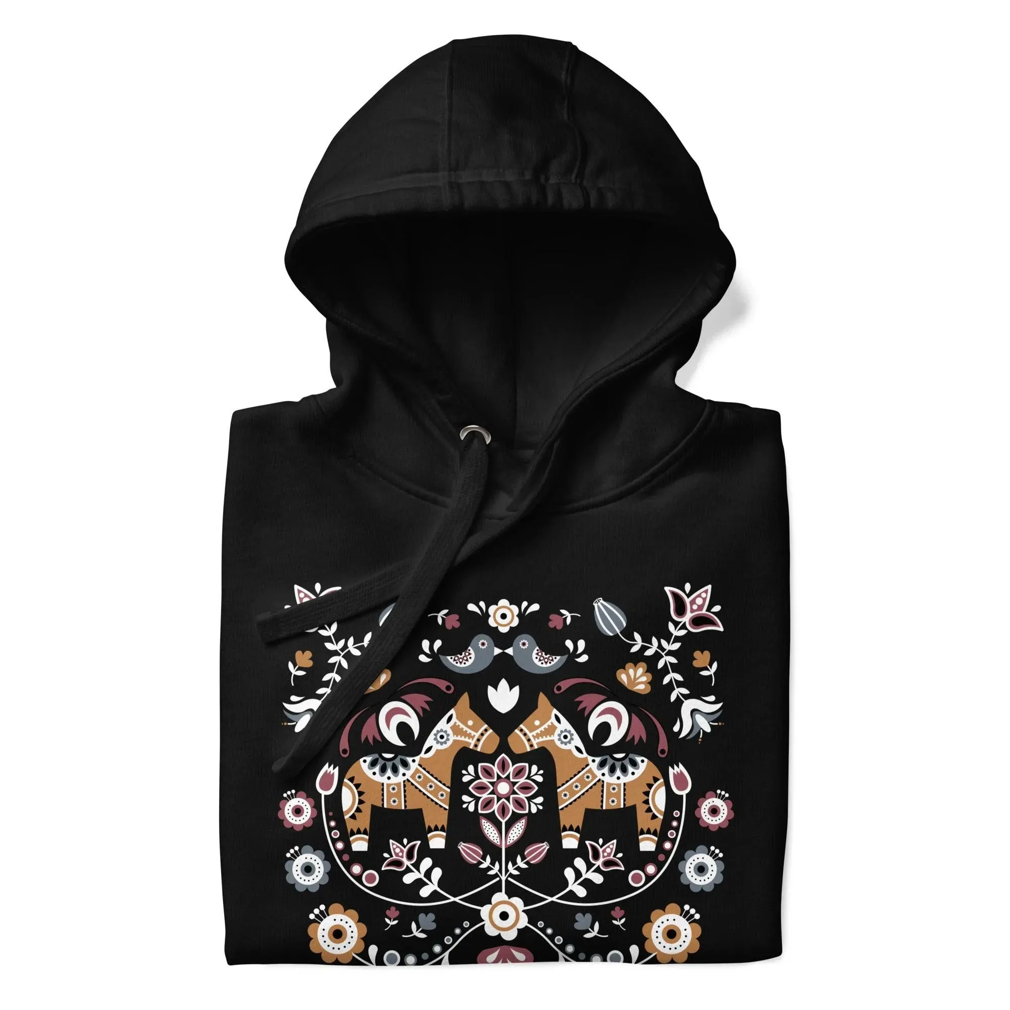 Swedish Dala Horse Hoodie