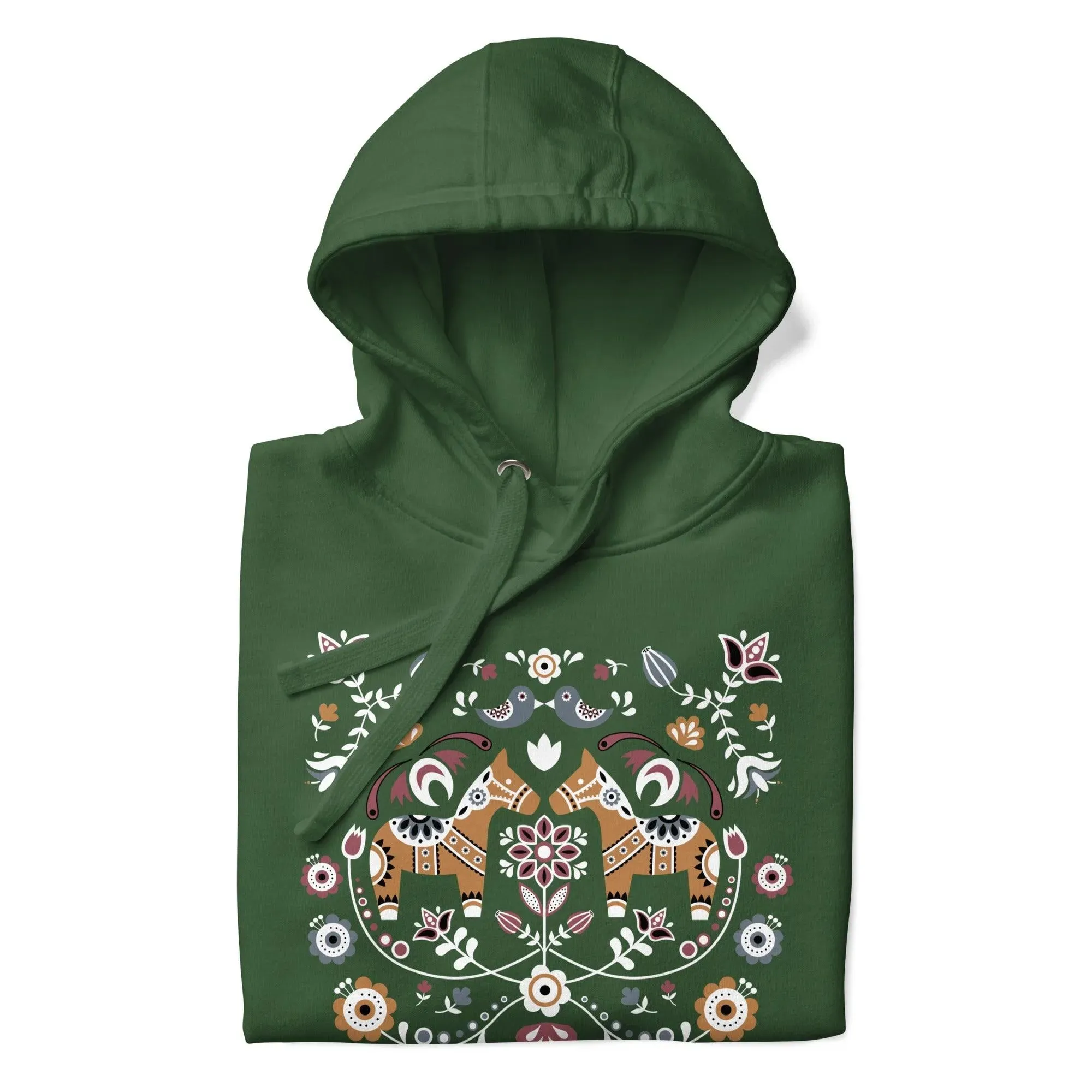 Swedish Dala Horse Hoodie