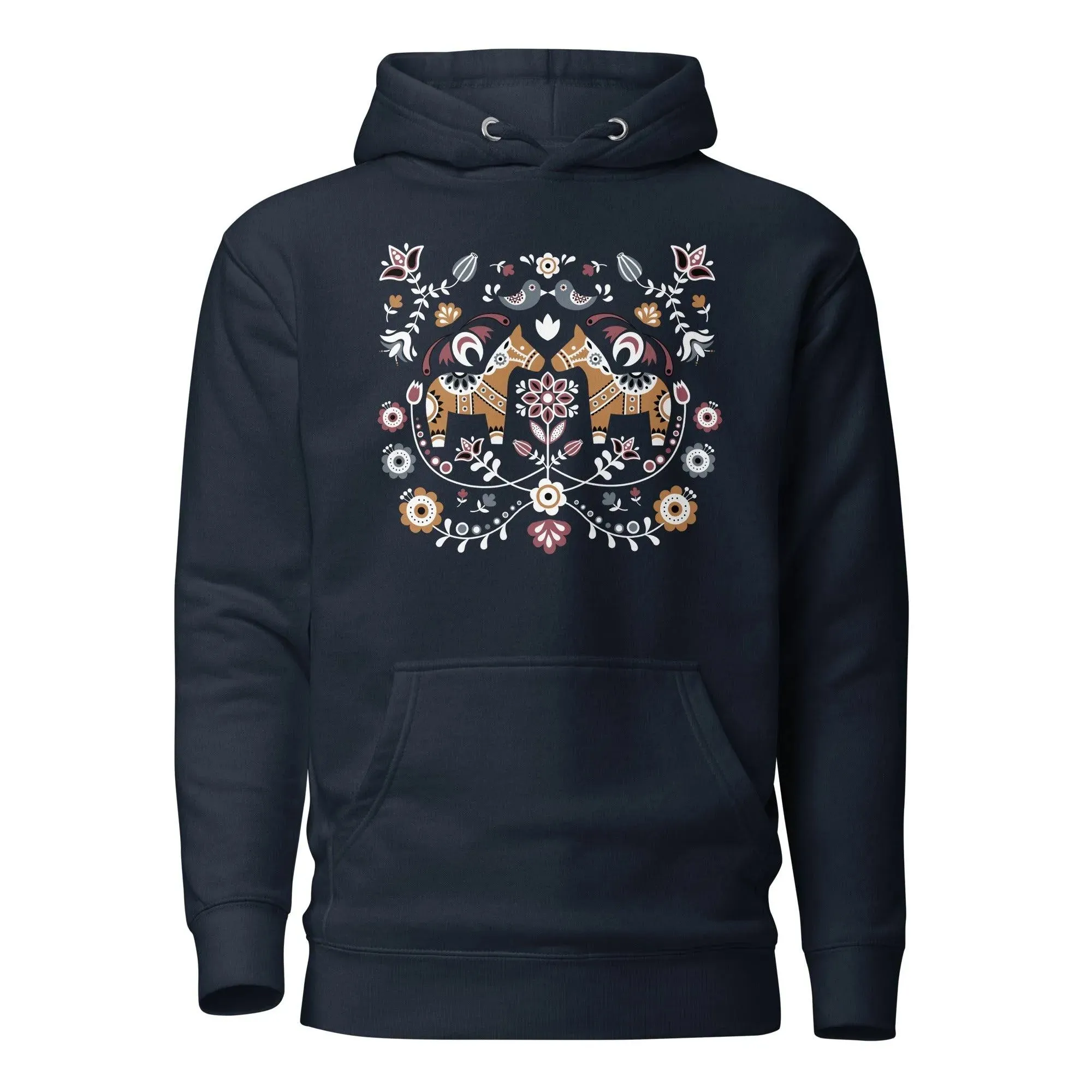 Swedish Dala Horse Hoodie