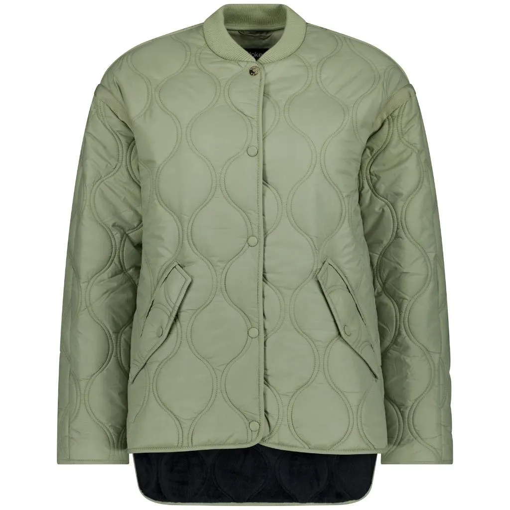 Talei Women's Quilted  Bomber - Green Tea