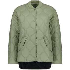Talei Women's Quilted  Bomber - Green Tea