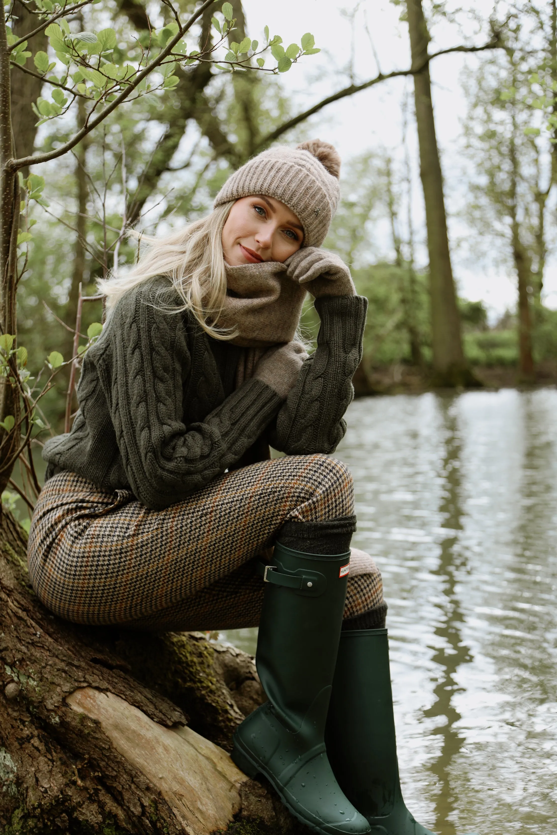 The Burwell Scarf in Walnut