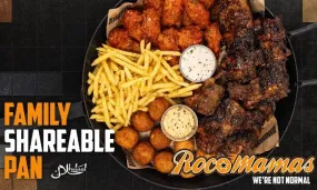 The Rocomamas Family Share Pan – Ribs, Wings & More at RocoMamas Vangate Mall
