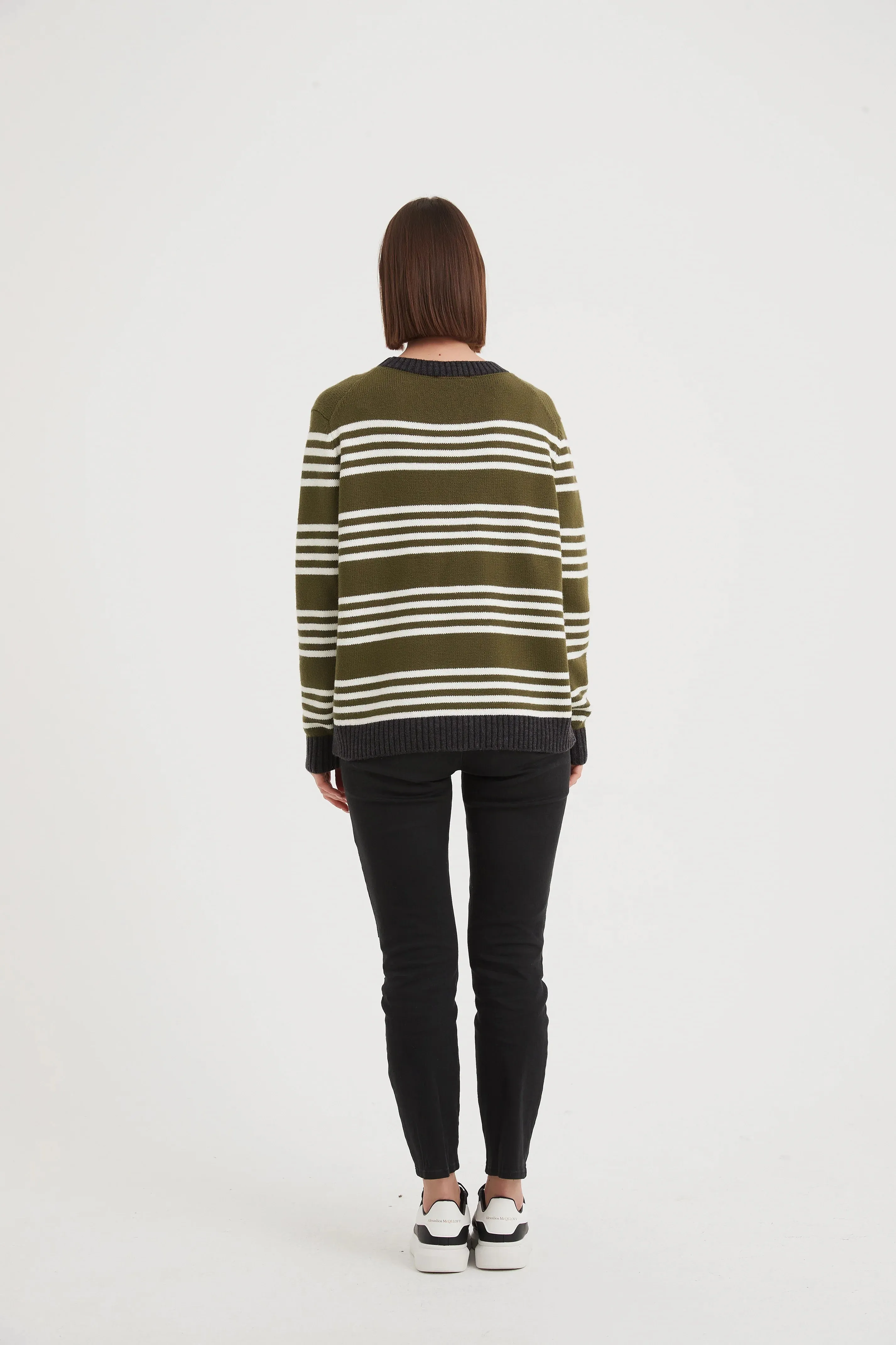 Tirelli Stripe Contrast Knit Jumper