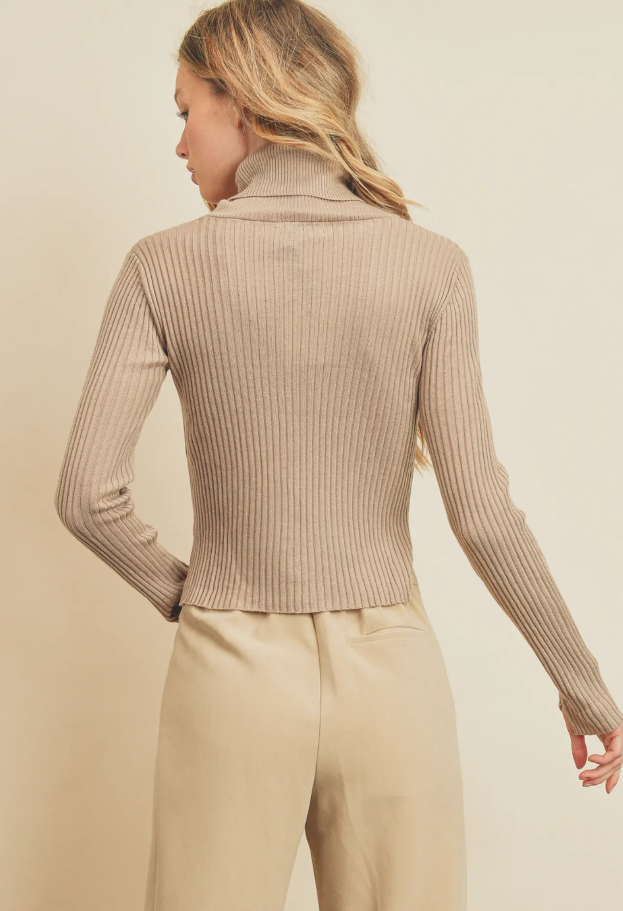 Turtleneck Cropped Sweater