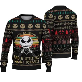 Ugly Christmas Sweater JulesRoche All-Over Print Holiday Warmth