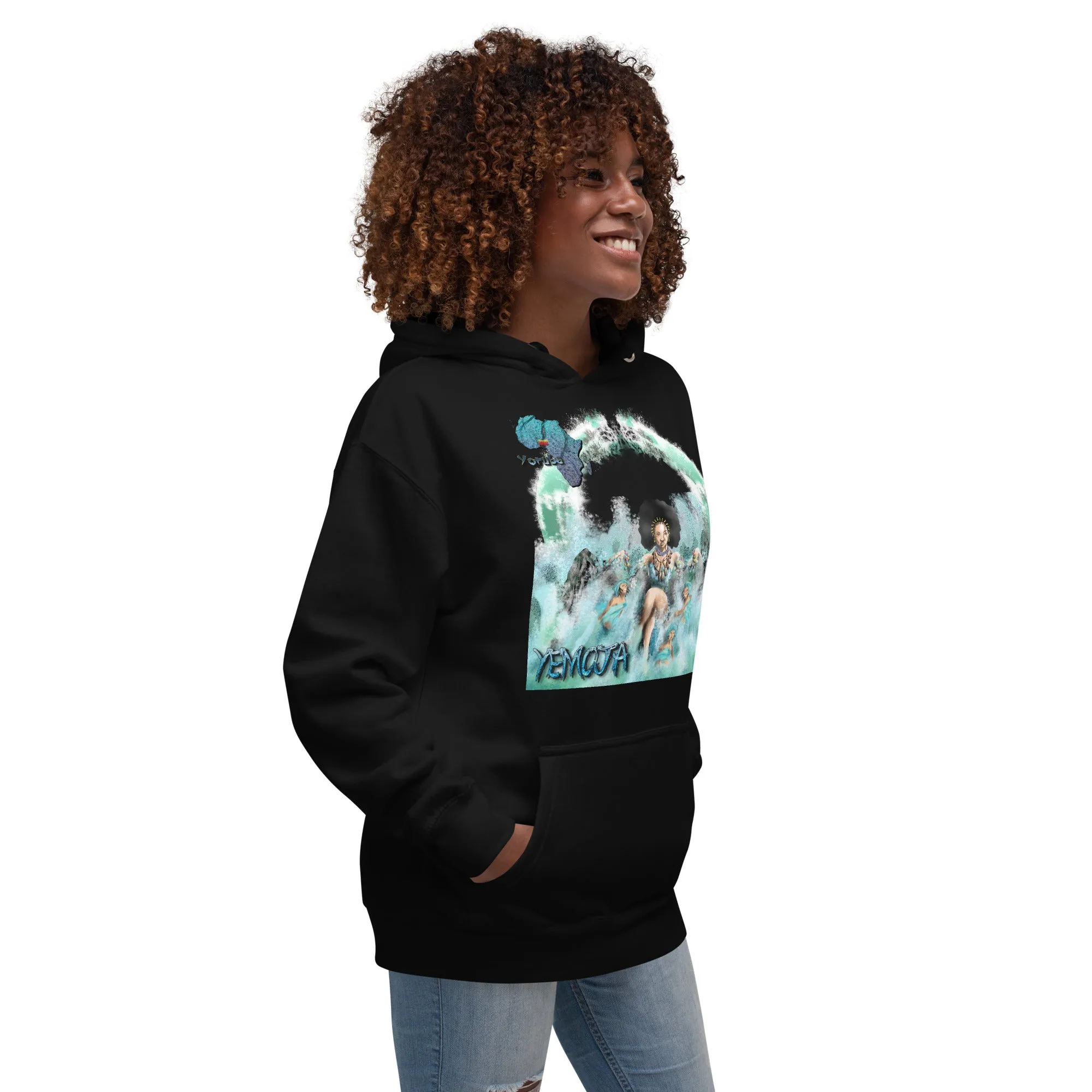 Unisex graphic Hoodie Afrikkan Pantheon (African Gods) Yemoja
