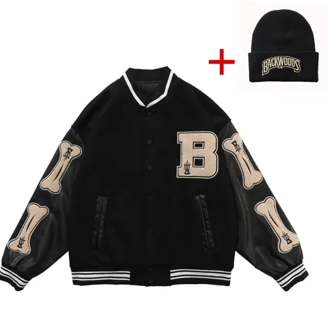 Unisex Leather Varsity Jacket