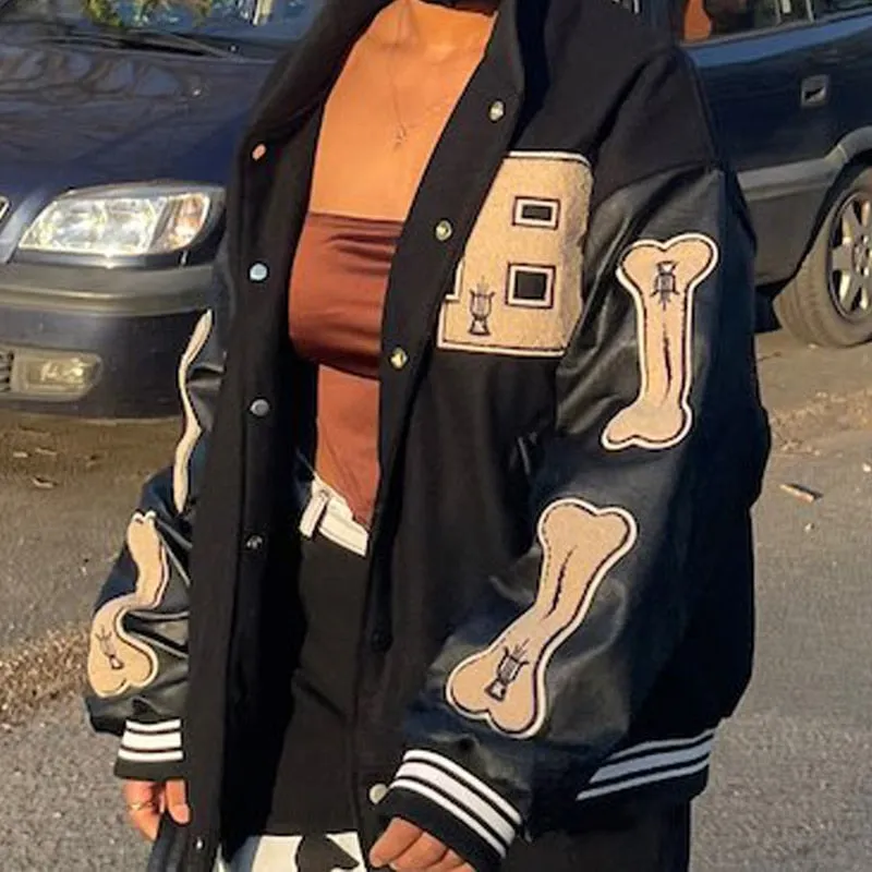 Unisex Leather Varsity Jacket