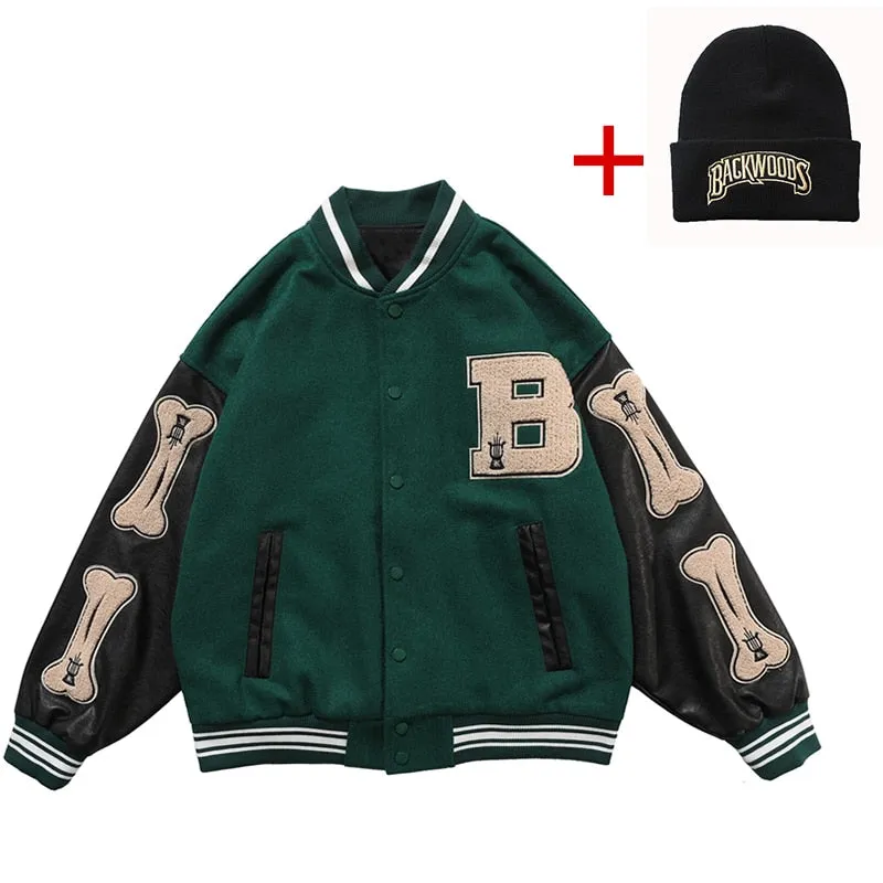 Unisex Leather Varsity Jacket